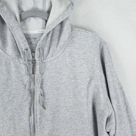 Calvin Klein Jacket Womens 2X Gray Performance Quick Dry Lightweight Hooded - Picture 2 of 16